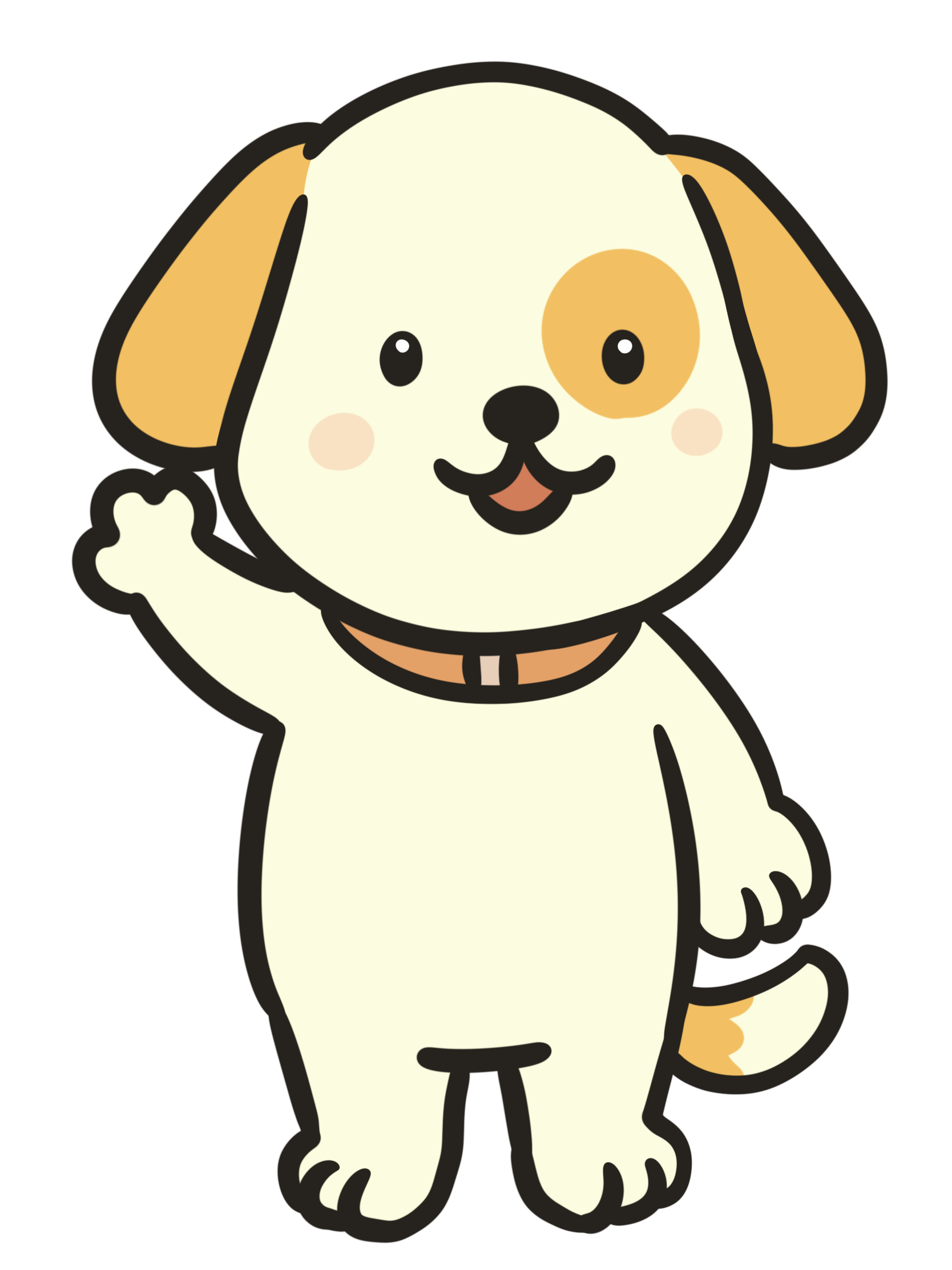 おとなり屋のマスコット犬「つなぐ」